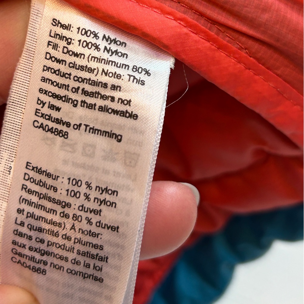 MEC Boundary Light Down Puffer Vest XS | Green & Blue Outdoor Insulated - Picture 5 of 8